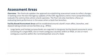 Community Reinvestment Act Overview [upl. by Ennaej]