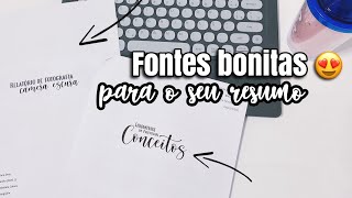 Como baixar fontes LINDAS pro seu resumo digital  Anas Studies [upl. by Aelanej942]