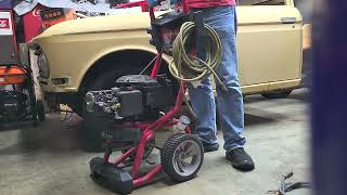 TroyBilt pressure washer after replacing valve seal [upl. by Enida]