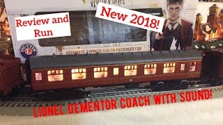 Lionel 2018 Dementor Coach with Sound Review [upl. by Razec]