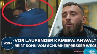 SCHUMIPROZESS Eklat vor laufender Kamera Zu viel ausgeplaudert Anwalt reißt Sohn aus Interview [upl. by Gmur]