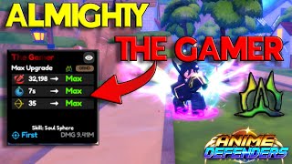 SHOWCASE ALMIGHTY SECRET THE GAMER IN ANIME DEFENDERS IS SO OVERPOWERED [upl. by Alakcim]