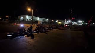 Las Vegas Rail Bikes crossing street in Boulder City [upl. by Swainson]