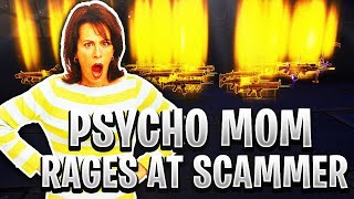 Psycho Mom Rages At Scammer MUST WATCH Scammer Gets Scammed Fortnite Save The World [upl. by Minier]