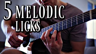 FIVE Melodic Fingerstyle Licks  And How to Play Them [upl. by Eelrebmik]