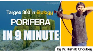 Porifera in 9 Minutes By Dr Rishabh Choubey Sir  Bio Guru [upl. by Annaoy]