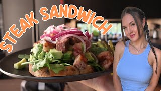 Steak Sandwich with Avocados Uncut from stream [upl. by Alliehs]