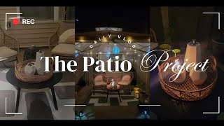 SMALL PATIO MAKEOVER ON A BUDGET  PATIO PROJECT REVEAL  VLOG STYLE  UNDER 50000 [upl. by Chiou]