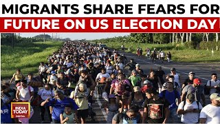 US Election Counting Migrants At MexicoUS Border Share Fears For Future On Election Day [upl. by Rubliw548]