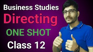 Directing Class 12 Business Studies  ONE SHOT  With Imp Questions [upl. by Ardnasil]