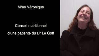 Conseil nutritionnel de Mme Véronique  Patiente du Dr Le Goff Chirurgie bariatrique [upl. by Livvy]