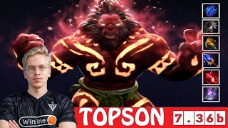 DOTA 2 TOPSON the AXE OFFLANE 736b [upl. by Nnaarual]