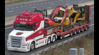 SCANIA TCab T730S V8  Red Bull  NYR  A14 motorway  best shot  Truck Spotting [upl. by Marinna503]