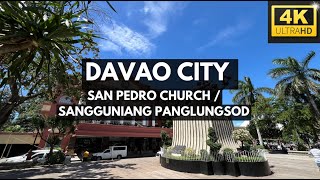 4K DAVAO CITY  SAN PEDRO CHURCH WALKING TOUR davao davaocity walkingtour walkthrough dabawenyo [upl. by Wadleigh]