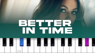 Leona Lewis  Better In Time piano tutorial [upl. by Siraval314]