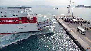 Corfu Ferry Docking [upl. by Moonier858]