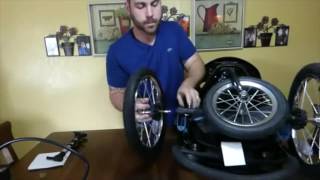 Stroller Tire tube Repair Replacement Prevention A How To all in one video [upl. by Assirt699]