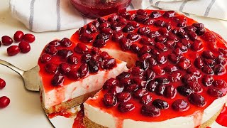 NoBake Cornelian Cherry Cheesecake [upl. by Seamus]