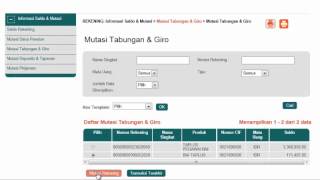 Cara Mutasi Rekening BNI INTERNET BANKING [upl. by Egas]