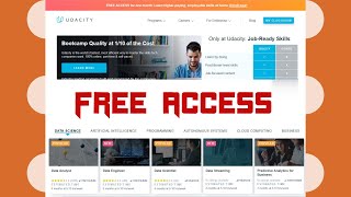 Udacity Free Month  Udacity Free Courses Certificate  Udacity Nanodegree  Udacity Scholarship [upl. by Brandi]