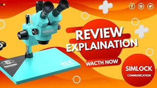 RF4 6555Pro Max 6555X Synchronous Zoom Trinocular Stereo Microscope  REVIEW AND EXPLANATION VIDEO [upl. by Ddot]