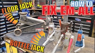 How to REPAIR Hydraulic Jacks amp How they WORK Bottle Floor Pallet ETC [upl. by Wilterdink150]