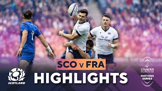 HIGHLIGHTS  Scotland v France  The Famous Grouse Nations Series [upl. by Nosecyrb]