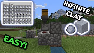 SIMPLE 121 CLAY FARM TUTORIAL in Minecraft Bedrock MCPEXboxPS4Nintendo SwitchPC [upl. by Athallia]