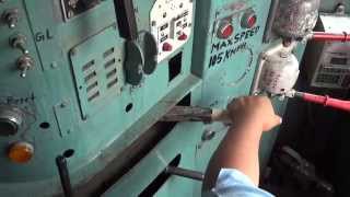 IRFCA Loco Pilot applying Brakes WDM3A Diesel locomotive engine [upl. by Pine]