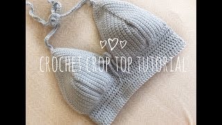 CROCHET BRALETTE TUTORIAL for bigger chest [upl. by Ayenat]