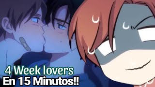 ❤LO OBLIGARON A SER NOVIO DEL CHICO REBELDE DE LA ESCUELA  Resumen 4 Week lovers en 15 Minutos [upl. by Nosral]