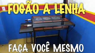 Fogão a Lenha Portátil Finalizado [upl. by Atiuqad]