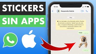 TRUCO Así Puedes Crear Stickers de WhatsApp Sin Apps en iPhone 🍎 [upl. by Elamor]