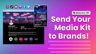 How to send your Media Kit to Brands Beacons Tutorial [upl. by Files372]