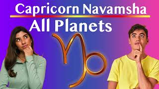 Capricorn Natal To Navamsha All Planets [upl. by Twila]