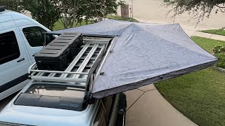 Custom Yakima awning install with 8020 on Vintage JDM LandCruiser [upl. by Kaliski]