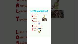 Mnemonic for hyponatremia kattrucate stomapain seizures lethargy medicalreels [upl. by Oiralednac]