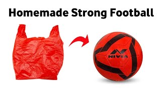 How to Make Football at Home With Balloons  Homemade Football  DIY Football Making Idea ball [upl. by Grazia]