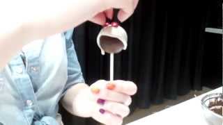 Cake Pop Decorating  Christmas Pudding [upl. by Brottman957]