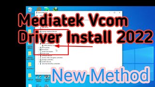 Mediatek vcom driver installation in windows 10 [upl. by Lira887]