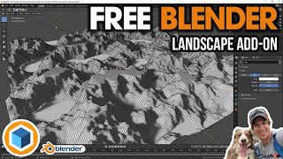 Creating LANDSCAPES IN Blender with the Free ANT Landscapes AddOn [upl. by Nelleeus]