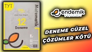 Endemik Yayınları  TYT Matematik Deneme İncelemesi [upl. by Arrais645]