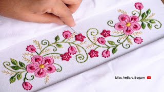 quotDIY Embroidery Delight Learn the Art of Creating Stunning Border Designsquot [upl. by Naghem]