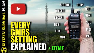 Every GMRS Radio Setting Explained amp How it Works [upl. by Raffarty]