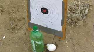 Air Rifle Shooting an egg at 100 Yards  HD [upl. by Borgeson837]