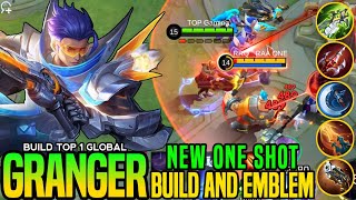 GRANGER ONE SHOT  CRITICAL BUILD is 100 BROKEN  BUILD TOP GLOBAL GRANGER 2024 MLBB [upl. by Eetnahc]