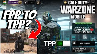 How To Switch FPP TO TPP in Cod Warzone Mobile  Cod Warzone TPP Mode [upl. by Meggi]