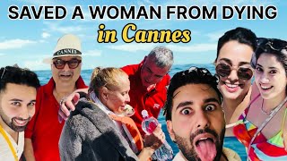 Orry and Tania rescued a woman at Cannes ⛵⛴️🚣🏻‍♂️ [upl. by Ecienal]