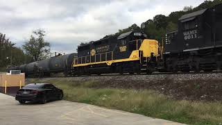 Kanawha River Railroad 9 loco consist [upl. by Eilak]