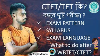 CTETTET কি  CTET Exam Pattern amp Syllabus  What to do after WBTETCTET [upl. by Itnahs591]